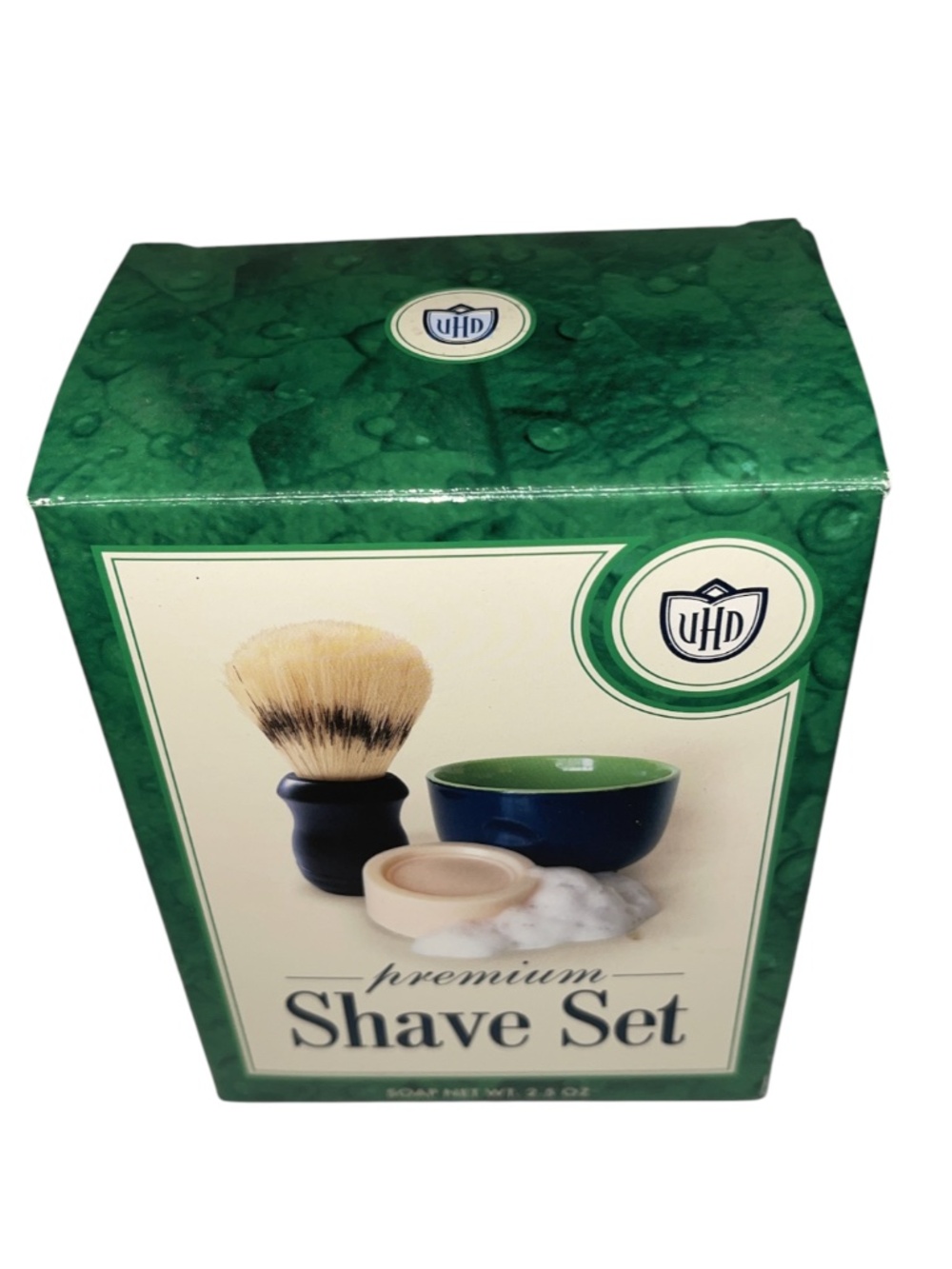 Van Der Hagen Basic Shave Set includes Deluxe Soap + Bowl and Boar Brush New